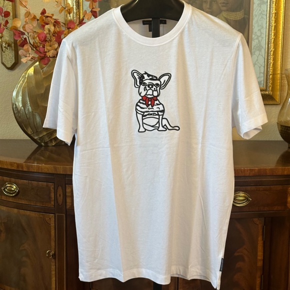 French Connection Stitched Graphic T Shirt - Picture 2 of 6
